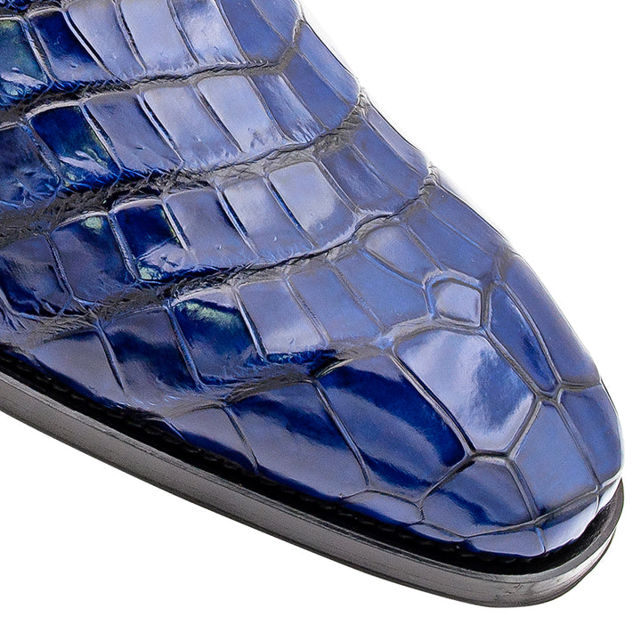 Hi-Shine Alligator Lace Up