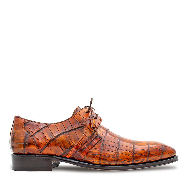 Hi-Shine Alligator Lace Up