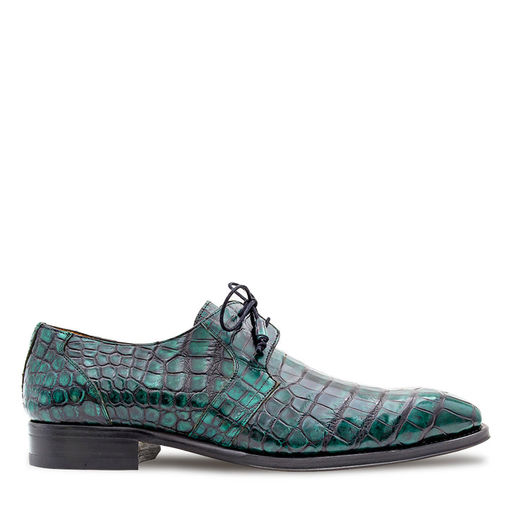 Hi-Shine Alligator Lace Up