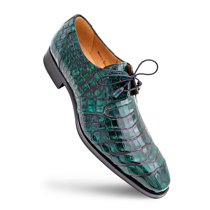 Hi-Shine Alligator Lace Up