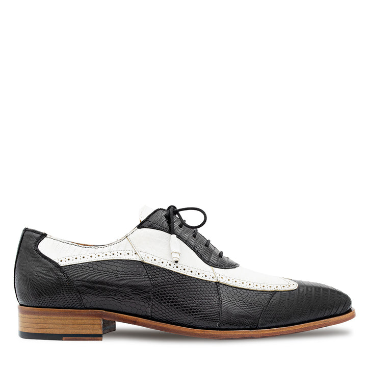 Two-Tone Lizard Lace Up