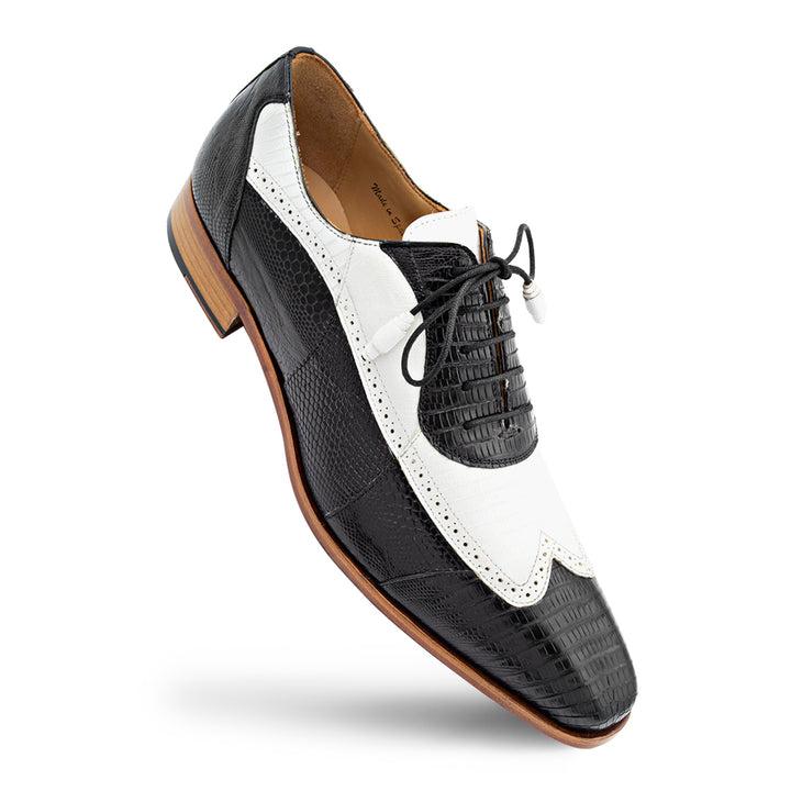 Two-Tone Lizard Lace Up