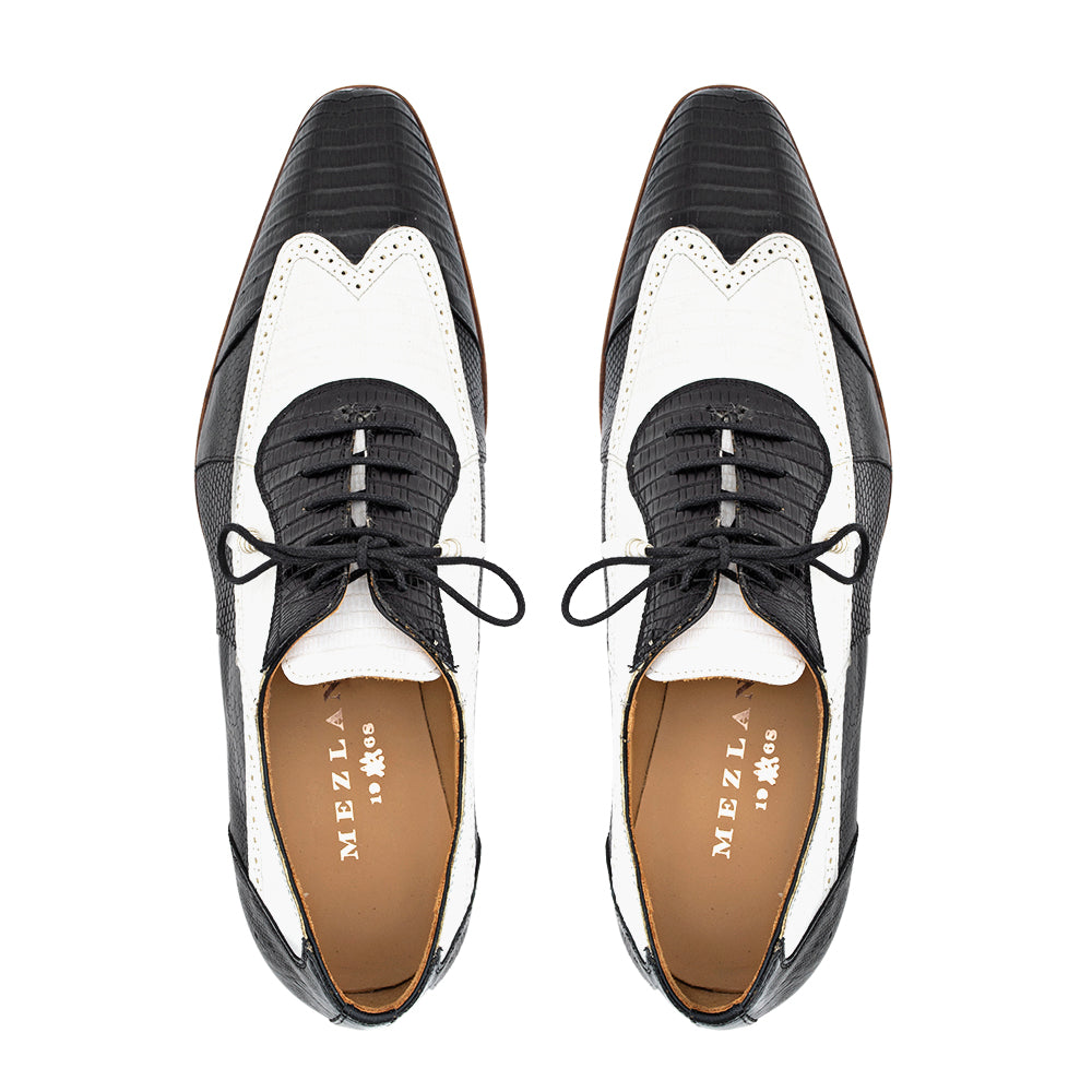 Two-Tone Lizard Lace Up