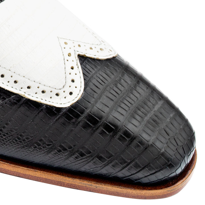 Two-Tone Lizard Lace Up