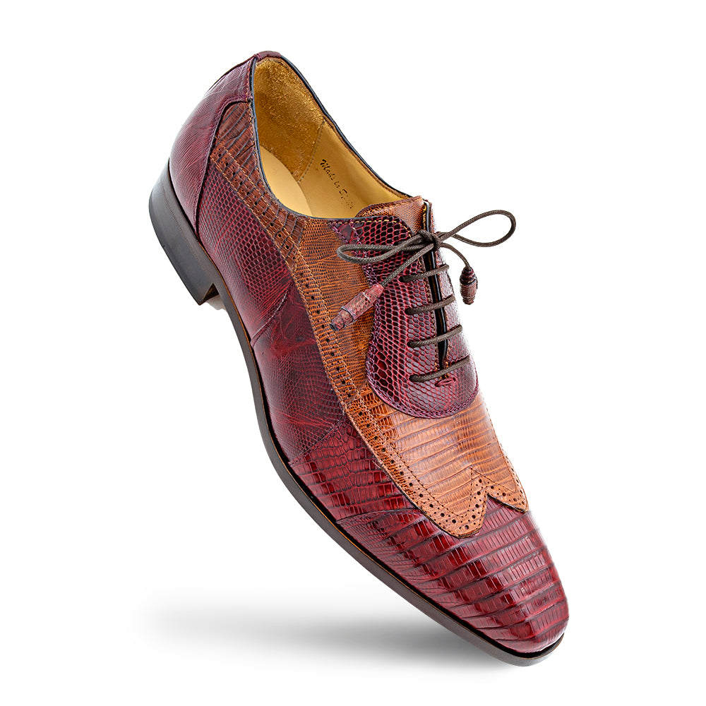 Two-Tone Lizard Lace Up