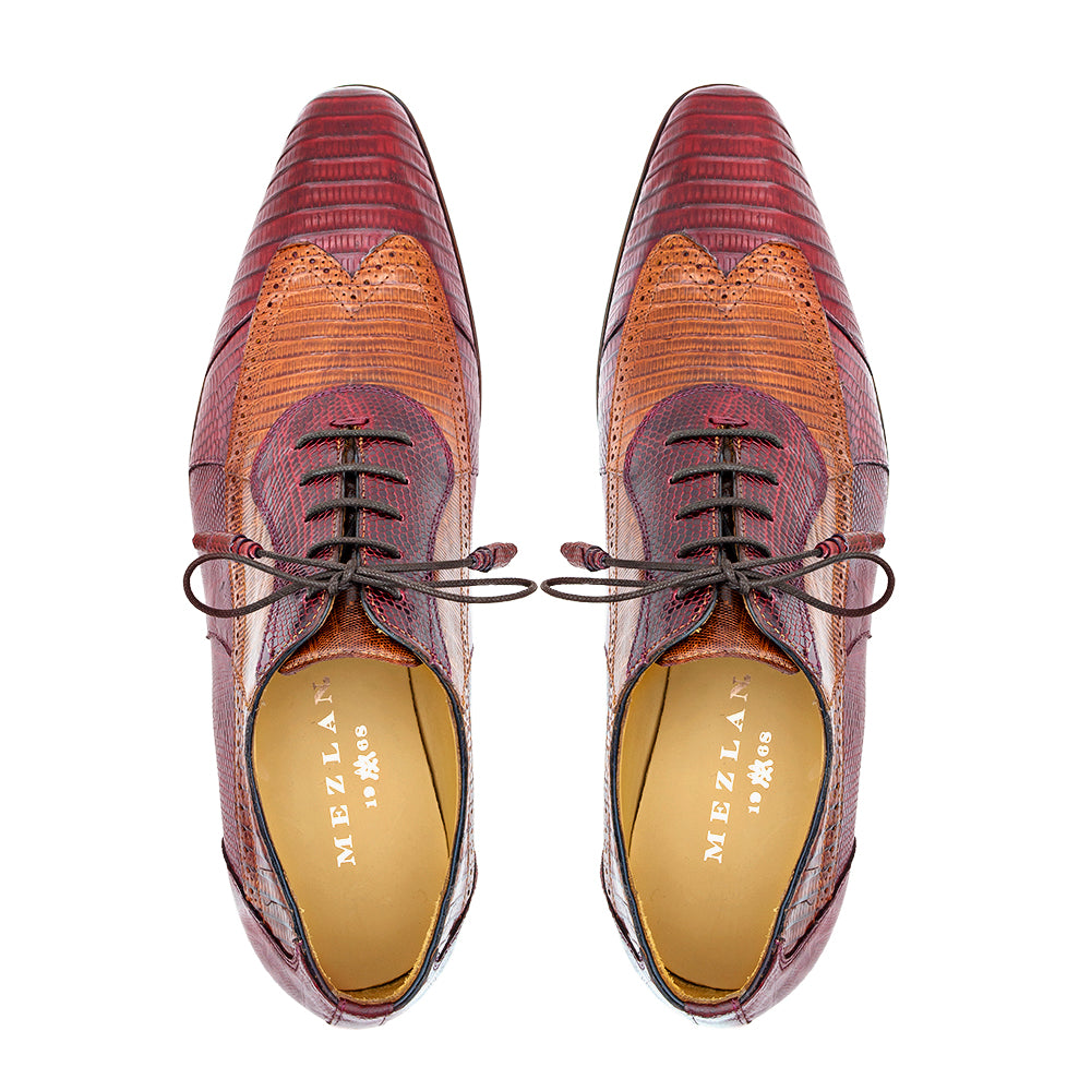 Two-Tone Lizard Lace Up