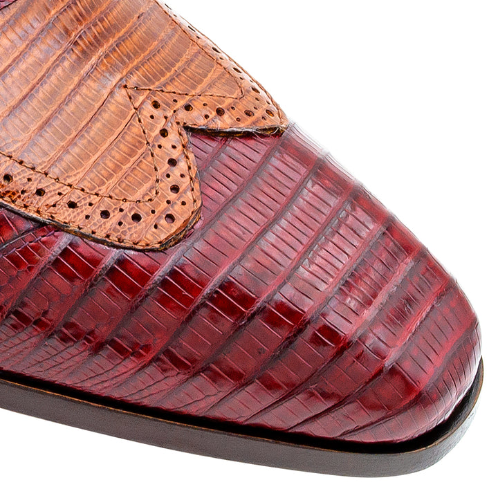 Two-Tone Lizard Lace Up