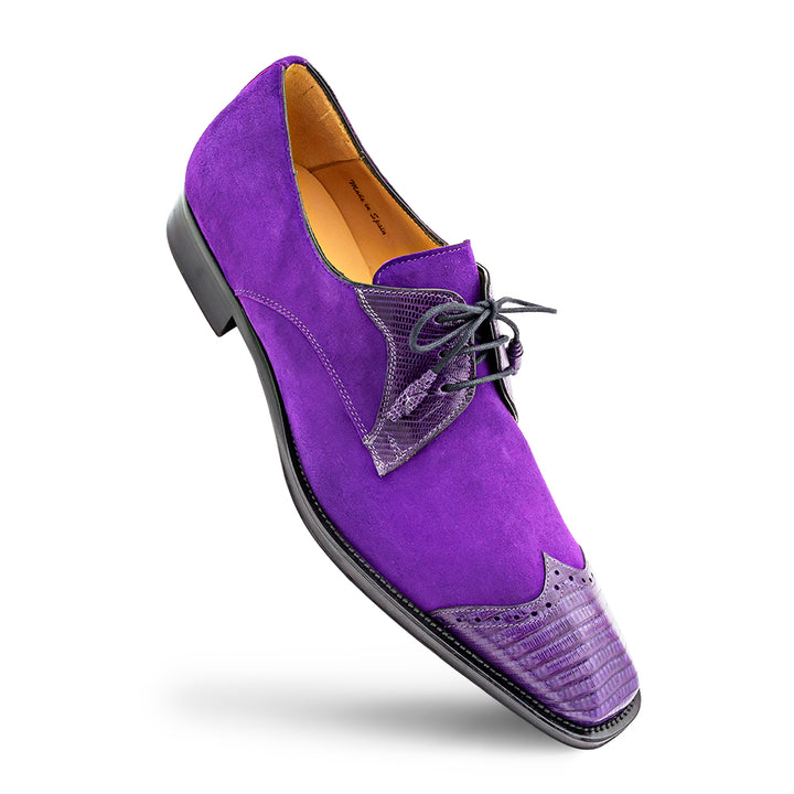 Lizard/Suede Lace Up