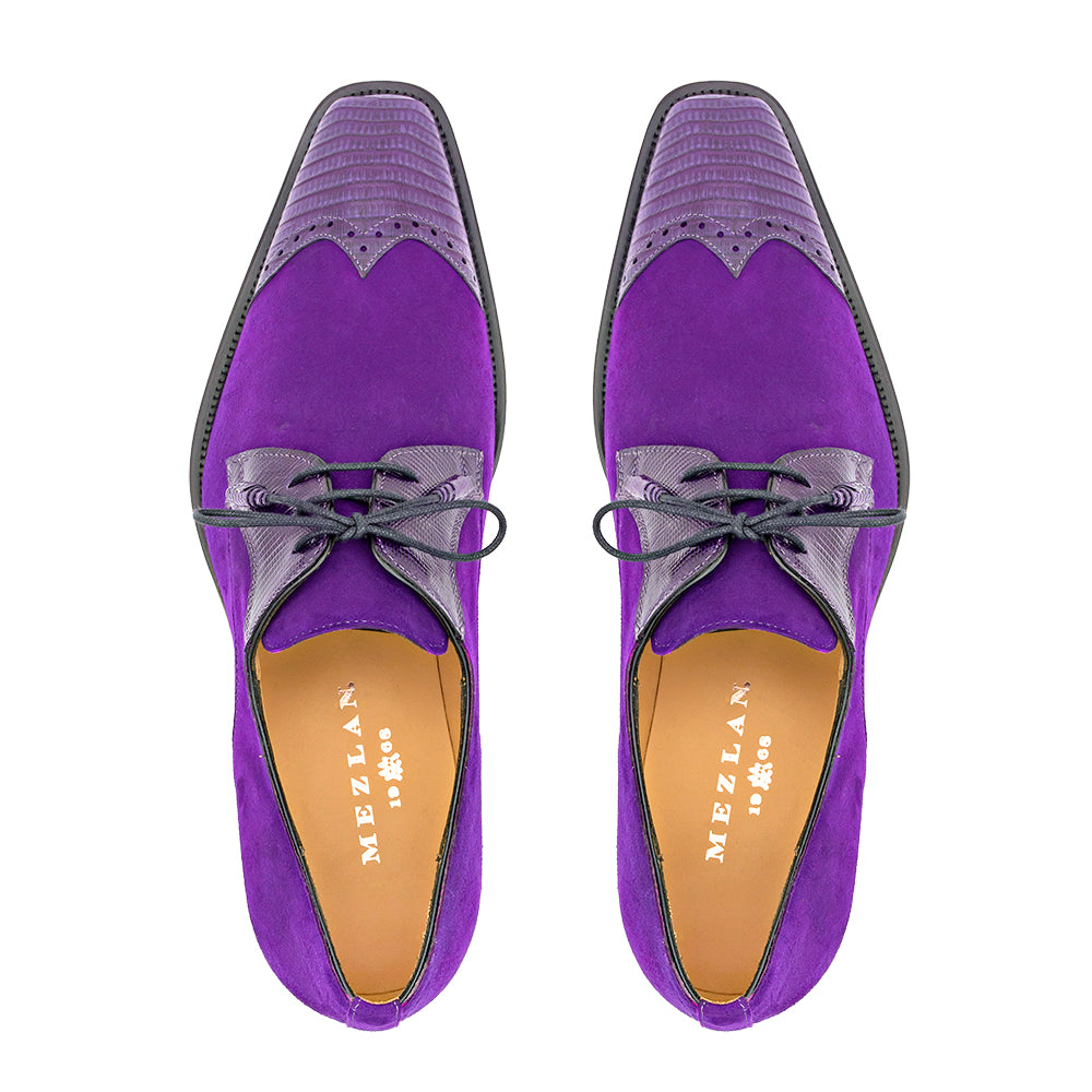 Lizard/Suede Lace Up