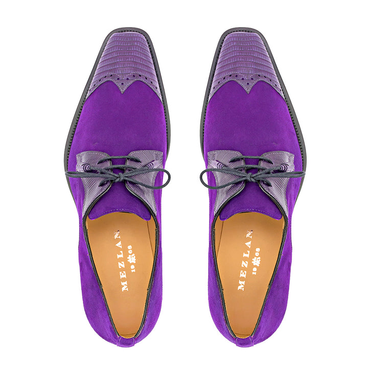 Lizard/Suede Lace Up