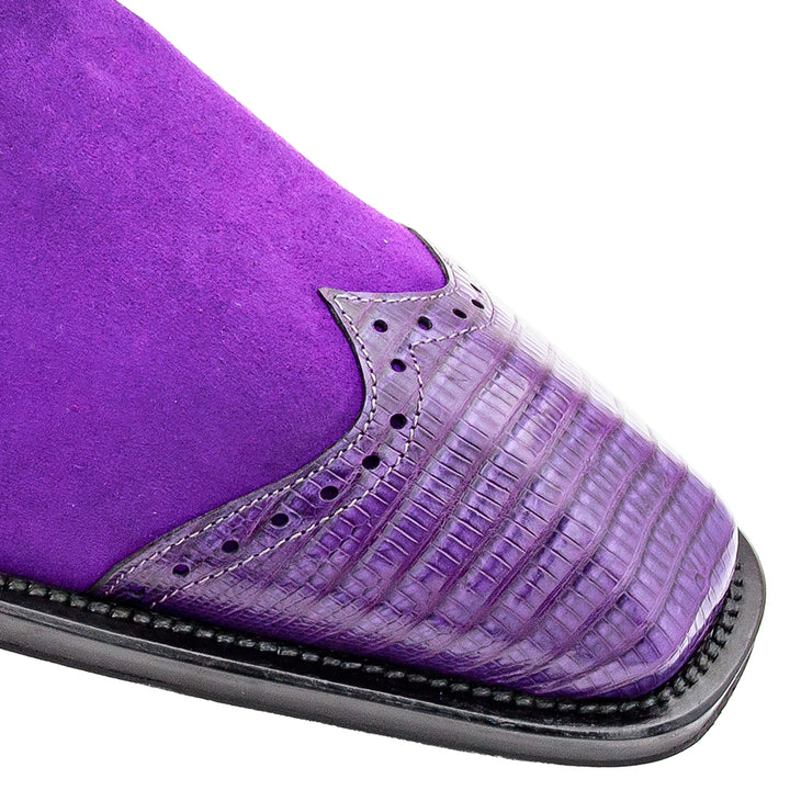 Lizard/Suede Lace Up