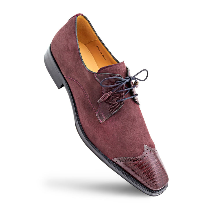 Lizard/Suede Lace Up