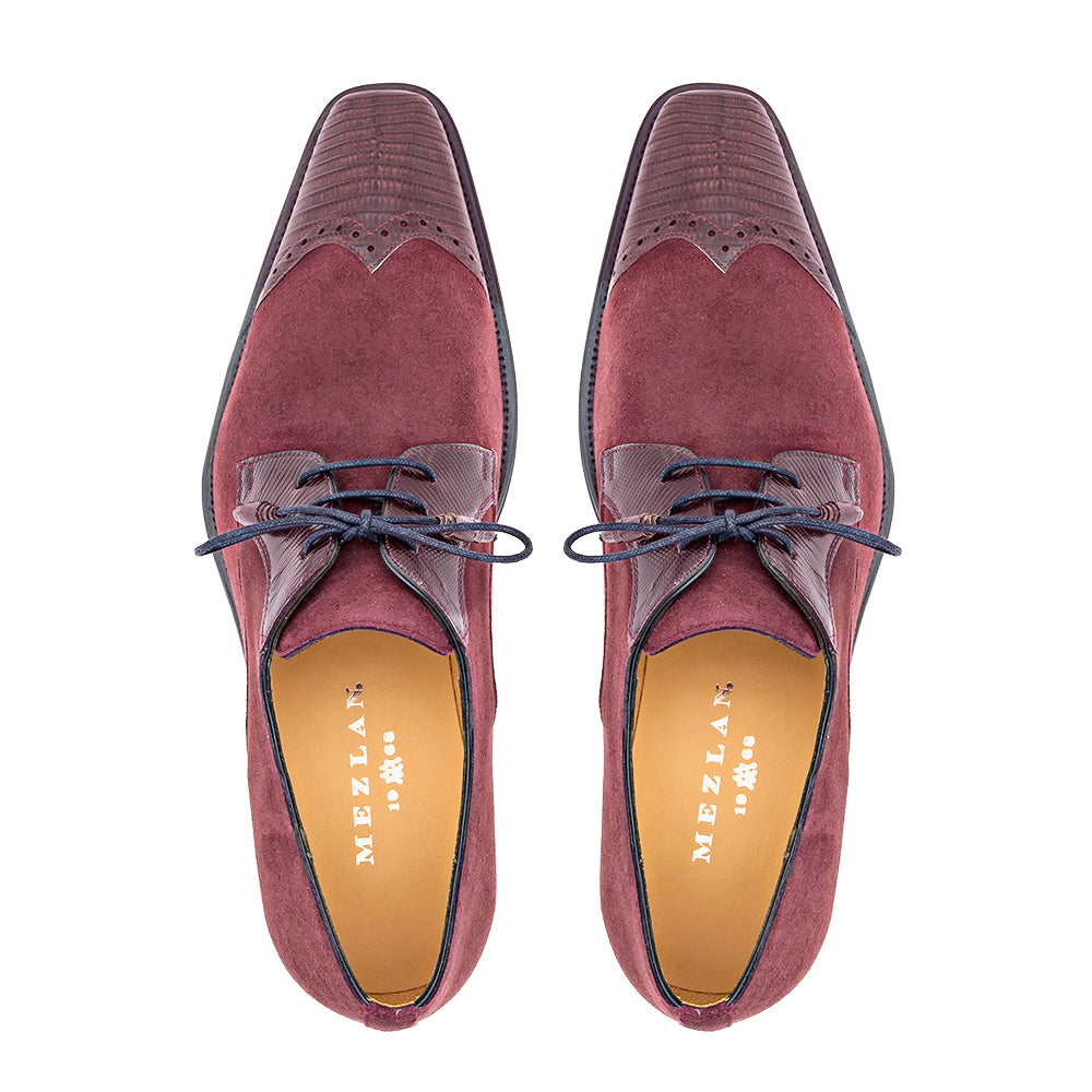 Lizard/Suede Lace Up