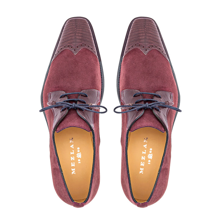 Lizard/Suede Lace Up