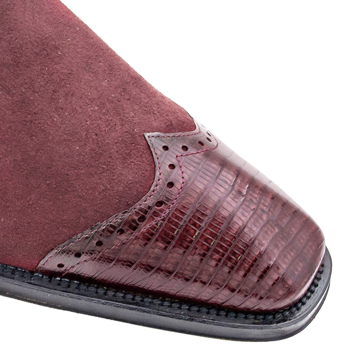 Lizard/Suede Lace Up