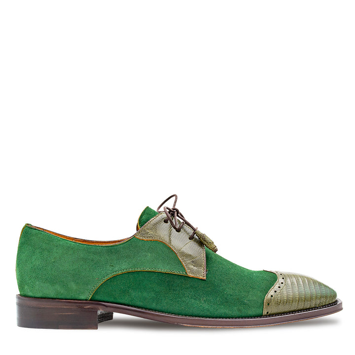 Lizard/Suede Lace Up