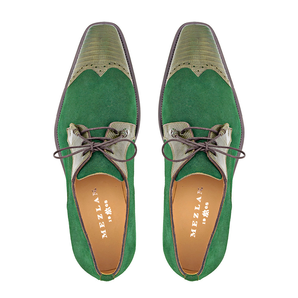 Lizard/Suede Lace Up