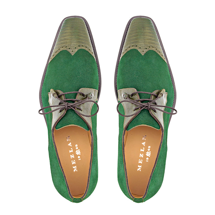 Lizard/Suede Lace Up
