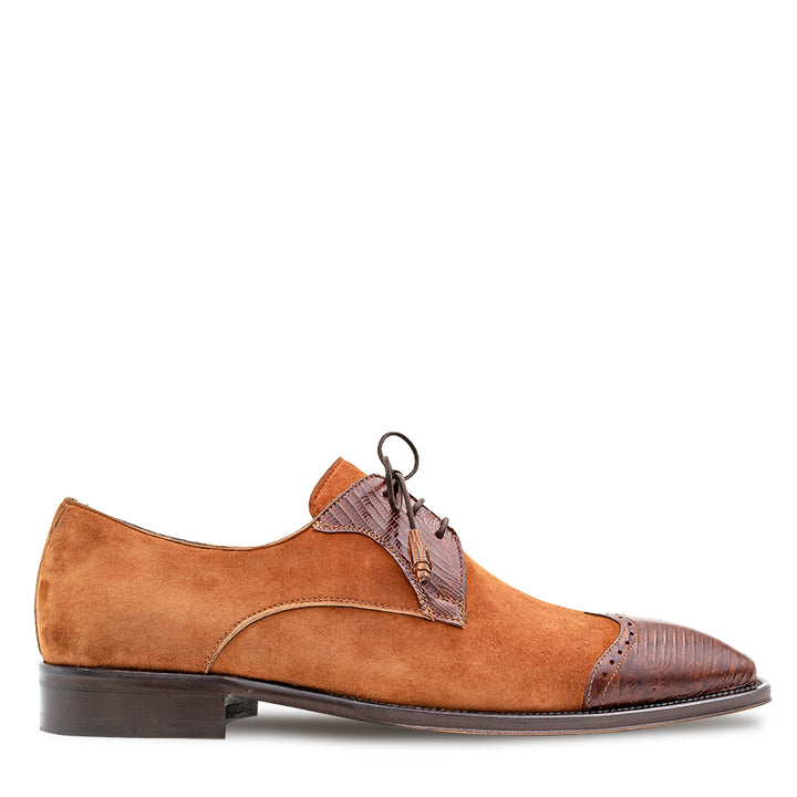 Lizard/Suede Lace Up
