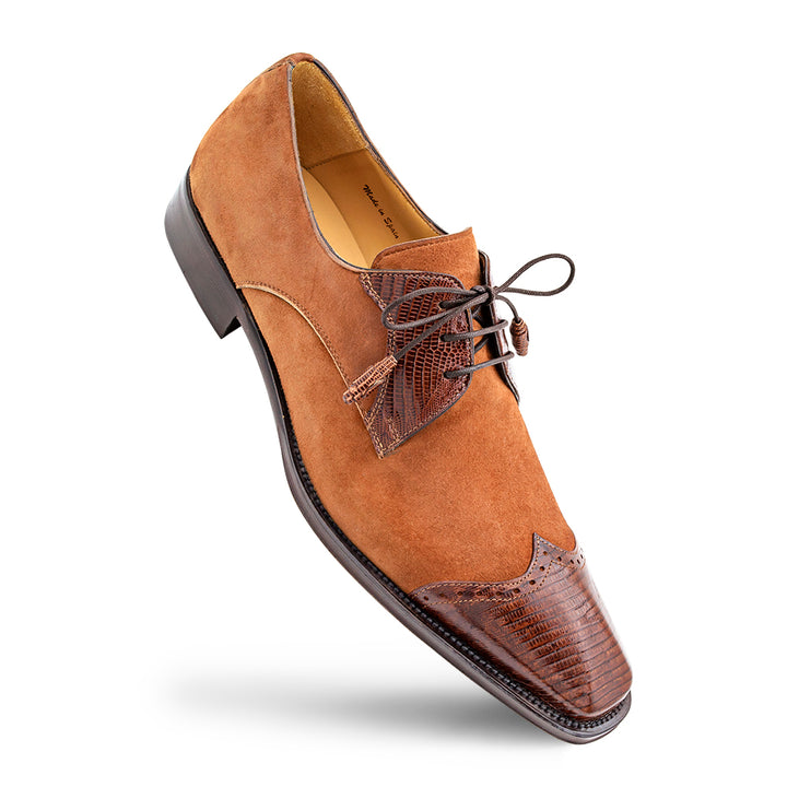Lizard/Suede Lace Up
