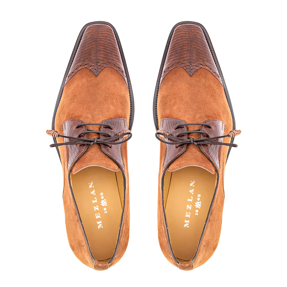 Lizard/Suede Lace Up