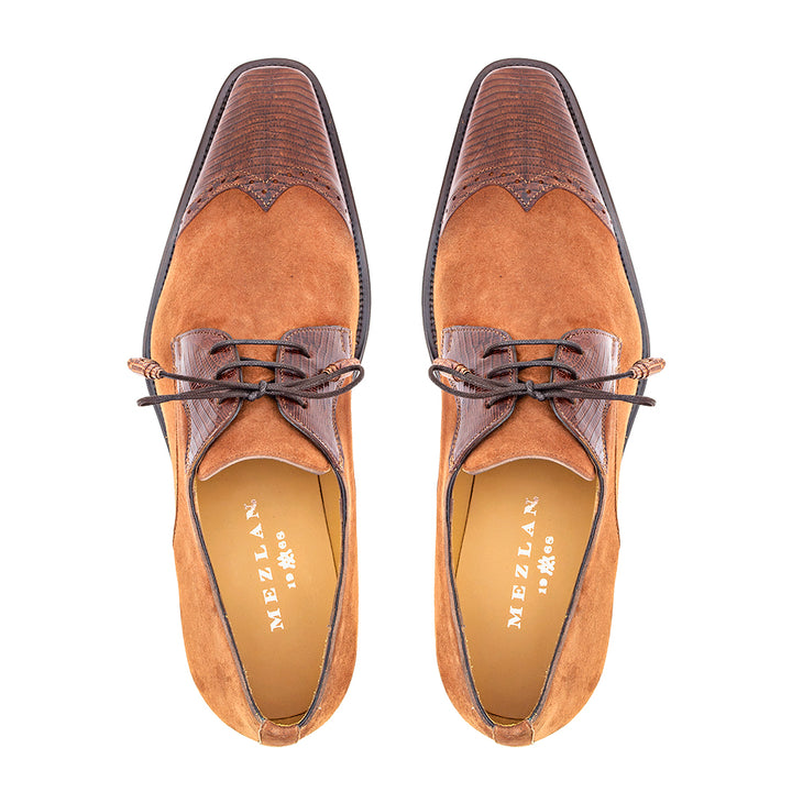 Lizard/Suede Lace Up