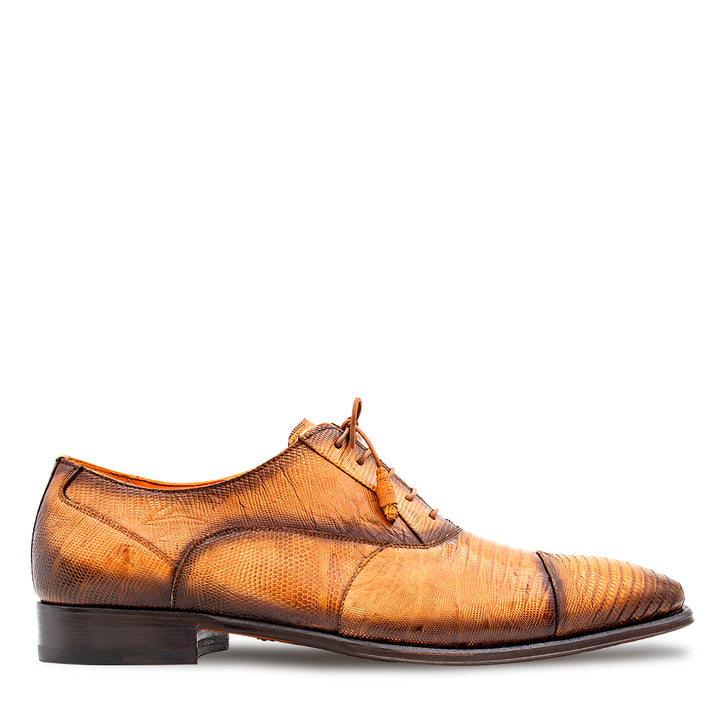 Cap Toe Lizard Lace Up