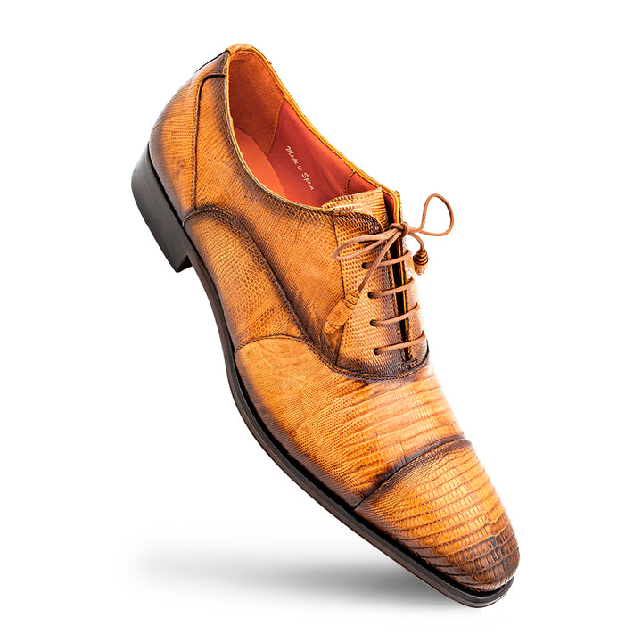 Cap Toe Lizard Lace Up
