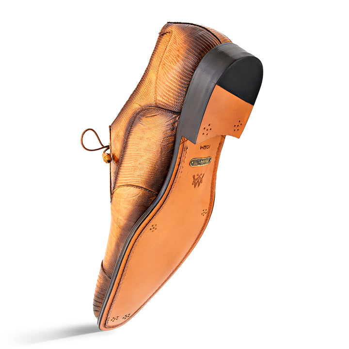 Cap Toe Lizard Lace Up