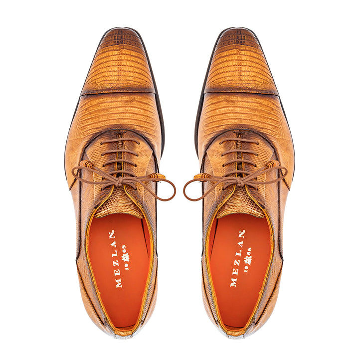 Cap Toe Lizard Lace Up