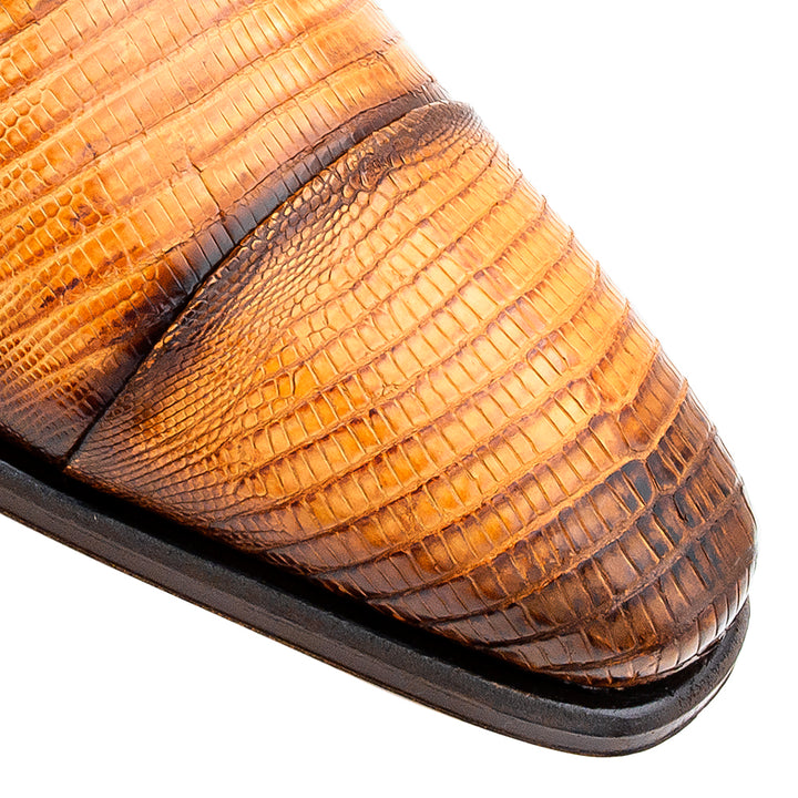 Cap Toe Lizard Lace Up