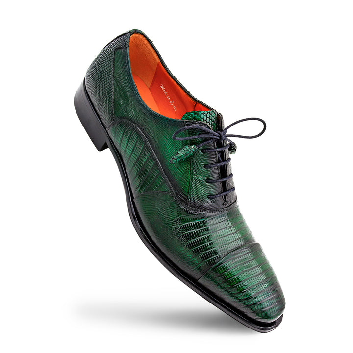 Cap Toe Lizard Lace Up