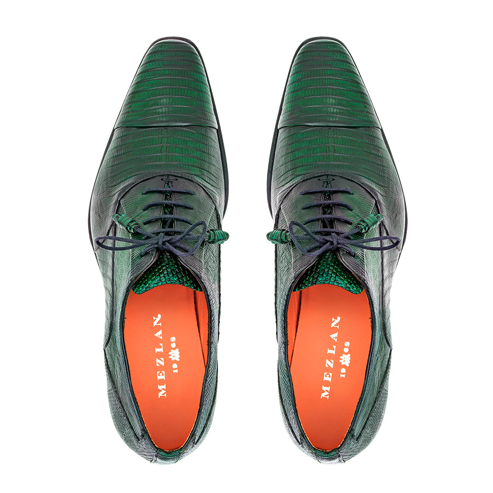 Cap Toe Lizard Lace Up
