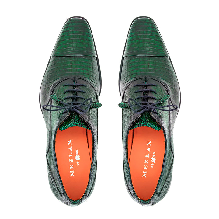 Cap Toe Lizard Lace Up