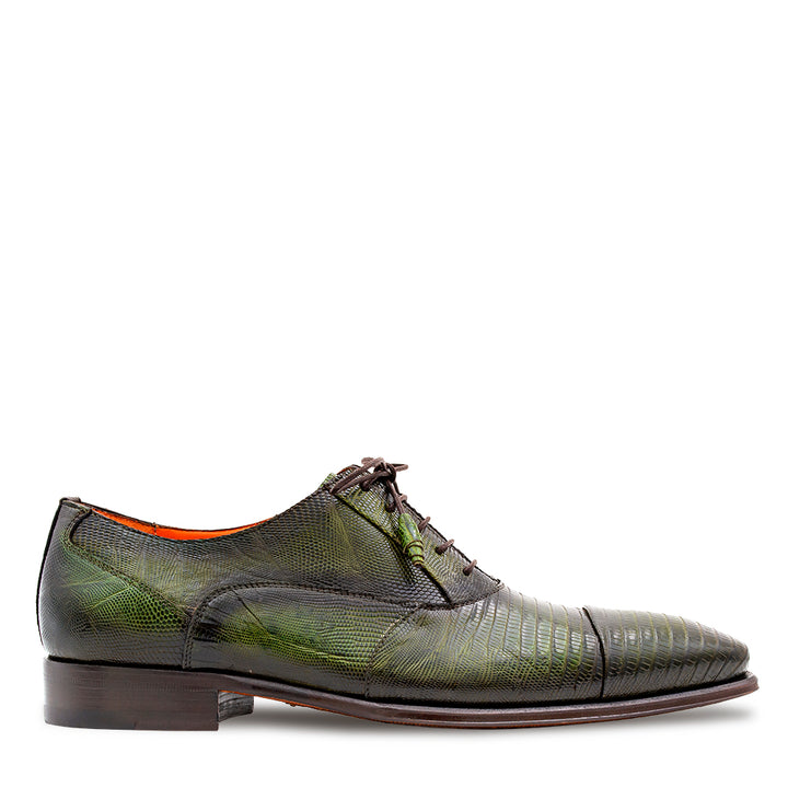 Cap Toe Lizard Lace Up