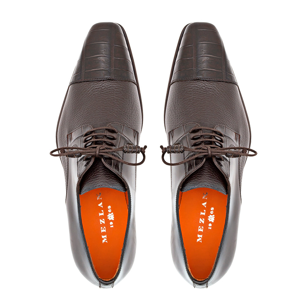 Alligator/Calf Lace Up