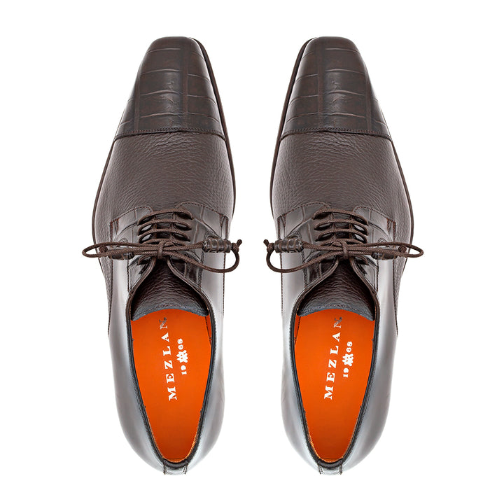 Alligator/Calf Lace Up