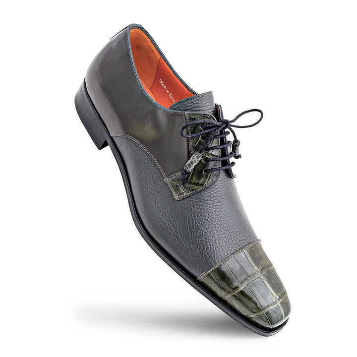Alligator/Calf Lace Up