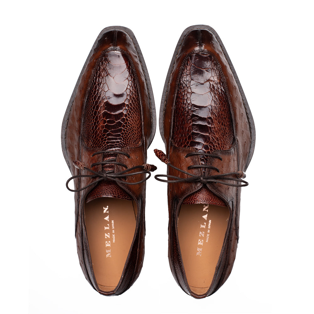 Ostrich Split toe Derby – Mezlan