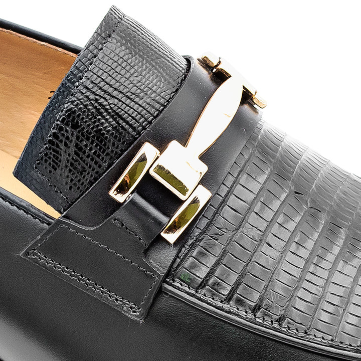 Lizard/Calf Ornament Slip On