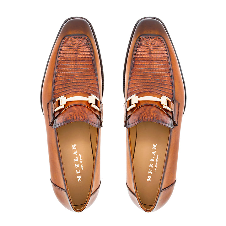 Lizard/Calf Ornament Slip On