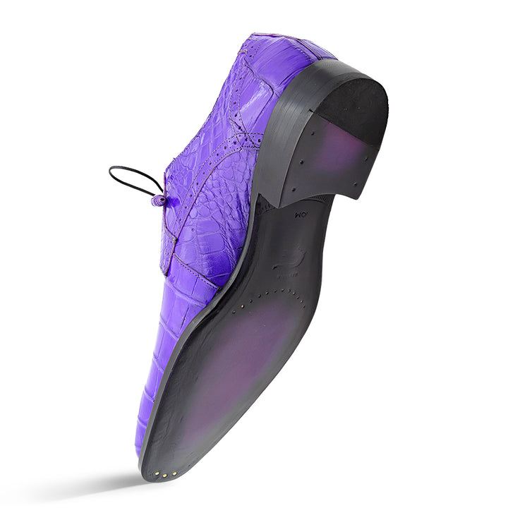 Alligator Plain Toe Derby
