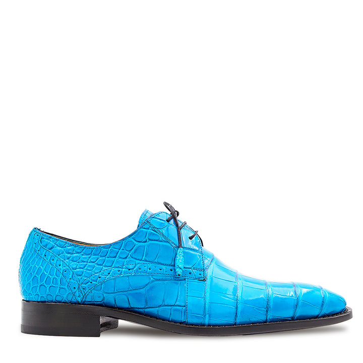 Alligator Plain Toe Derby