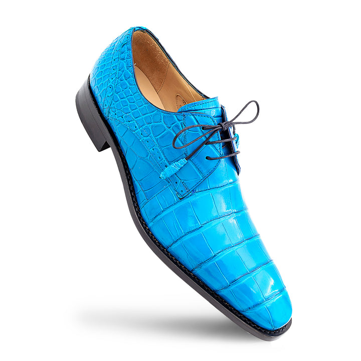 Alligator Plain Toe Derby