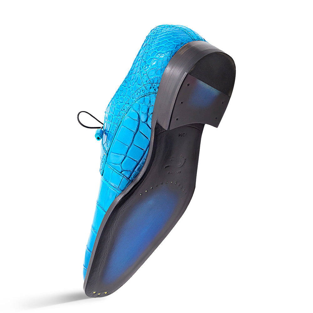 Alligator Plain Toe Derby