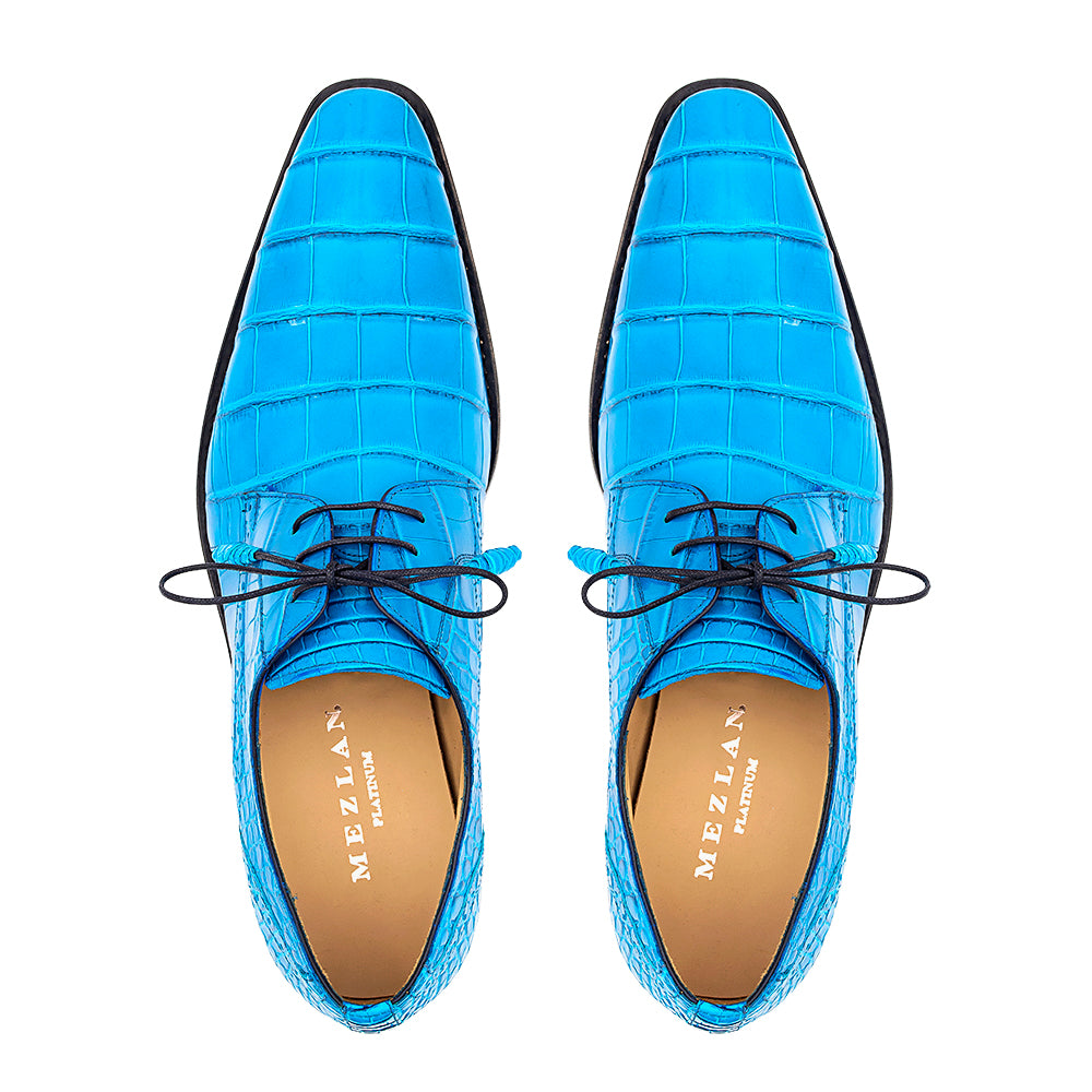 Alligator Plain Toe Derby