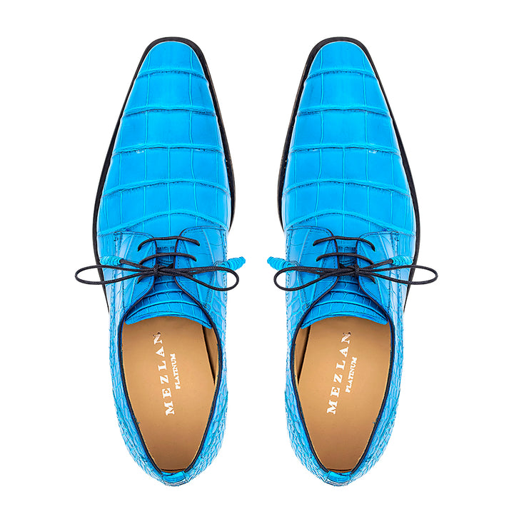 Alligator Plain Toe Derby