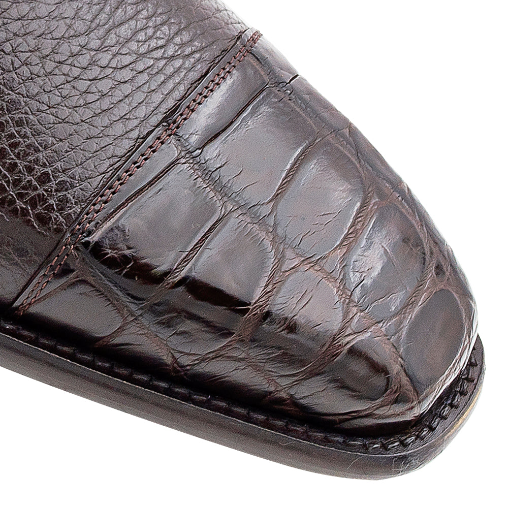Alligator/Calf Cap Toe Derby