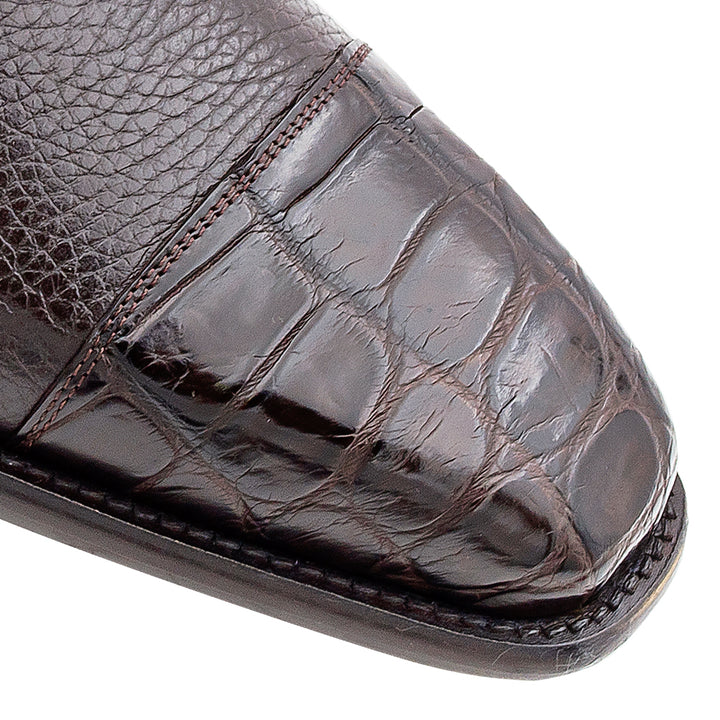 Alligator/Calf Cap Toe Derby