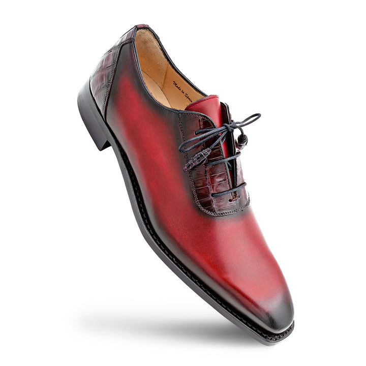 Patina Calf/Crocodile Oxford